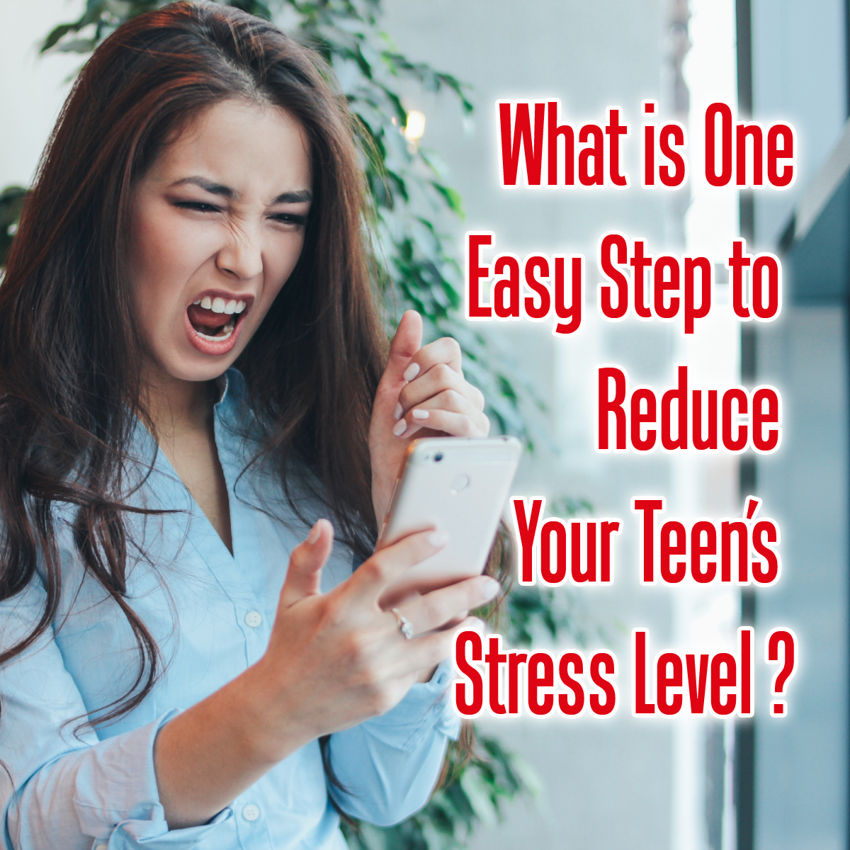 What is one easy step to reduce your teen’s stress level?